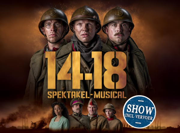 Zaterdag 29 juni 2024  - Studio 100 - Pop-UP Theater in Puurs - Spektakel Musical 14-18